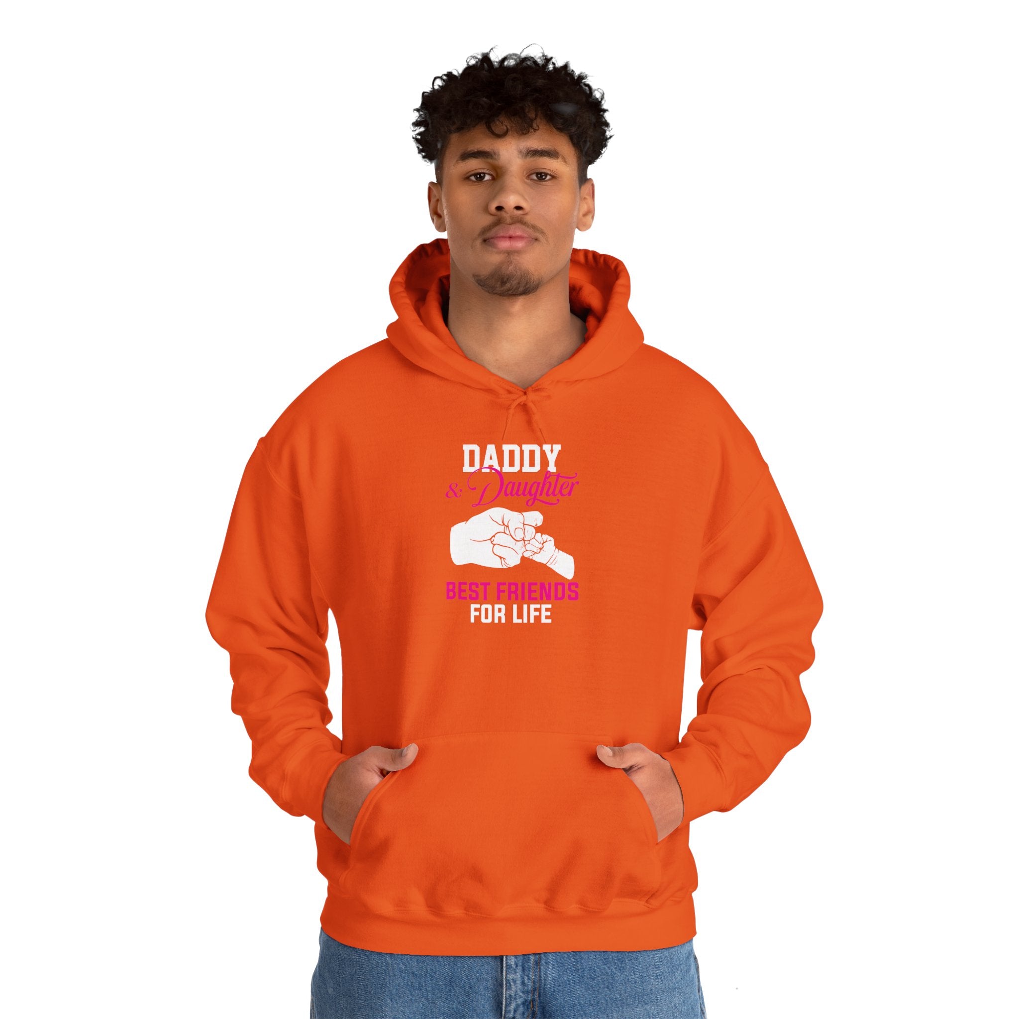 Dad’s Hooded Sweatshirt – Daddy & Daughter Best Friends Forever Design