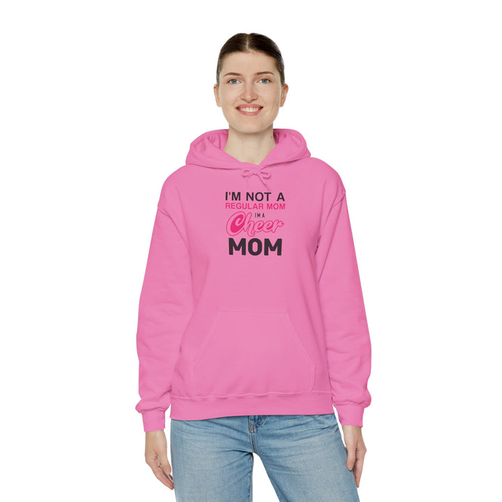 Mom's Unisex Hooded Sweatshirt - I'm Not a Regular Mom Design - Cheer Mom Hoodie