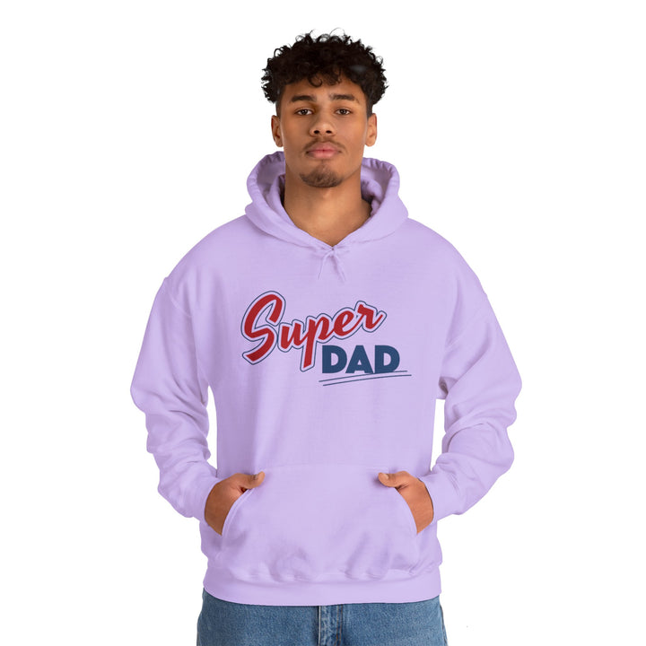 Dad’s Hooded Sweatshirt – Super Dad Unisex Hooded Design