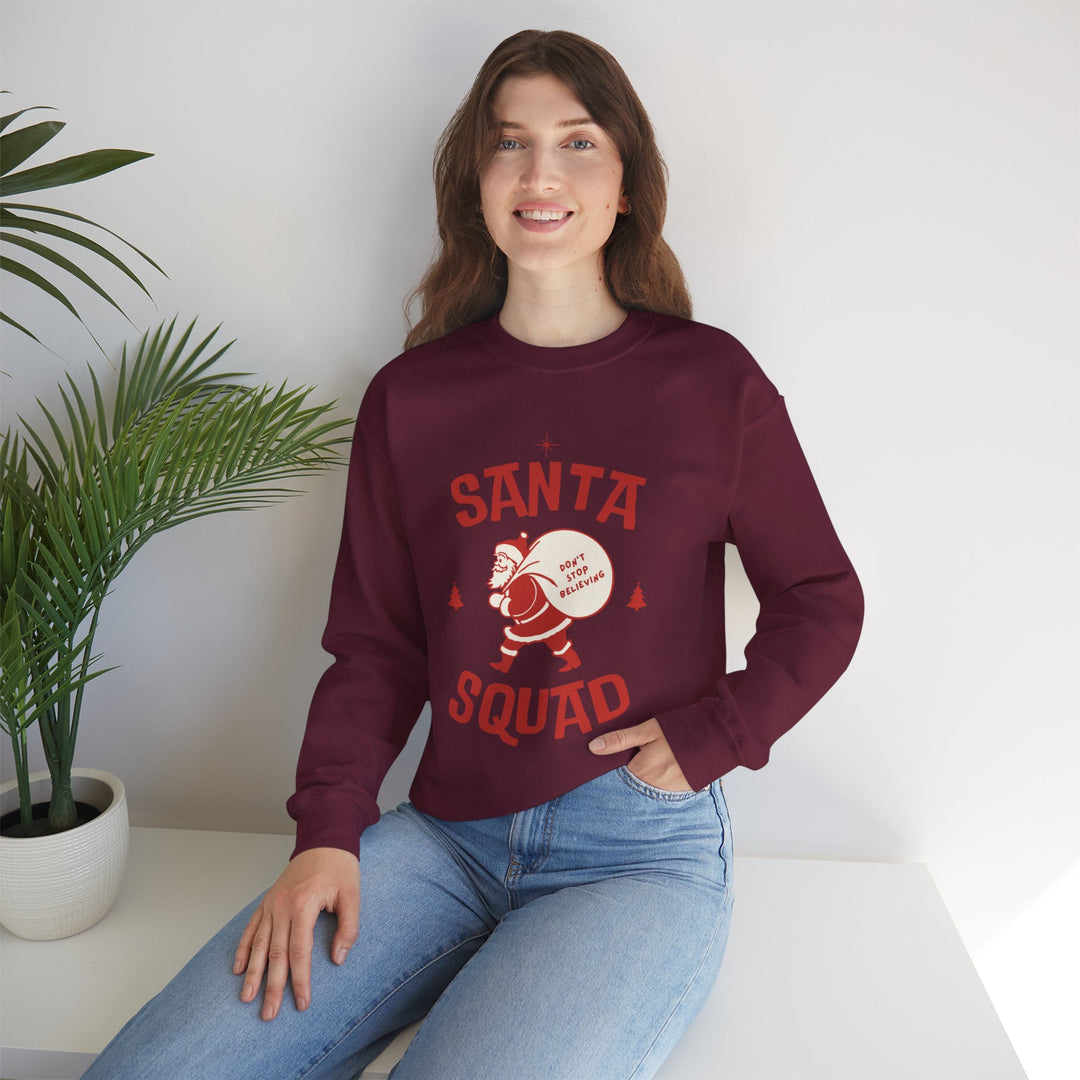 Santa Squad Sweatshirt — Retro Santa Holiday Crewneck