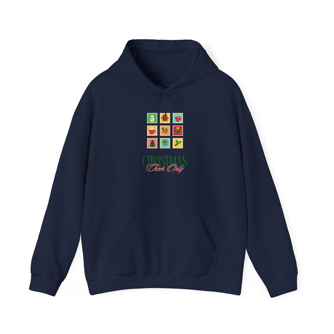 Christmas Cheer Hoodie — Festive Gift Icon Grid with "Christmas Every Day" Text