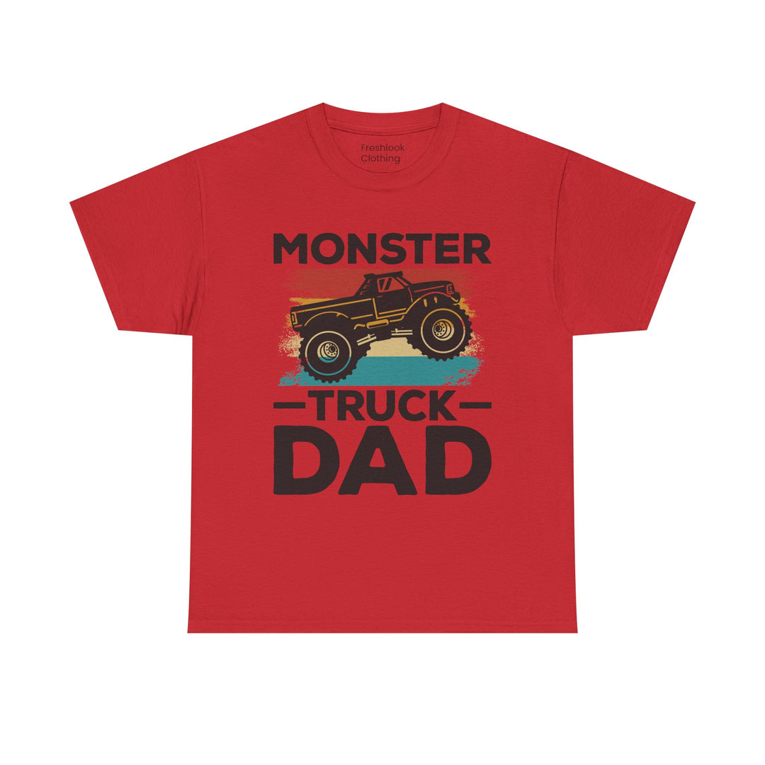 Dad's T-Shirt - Monster Truck Dad Design