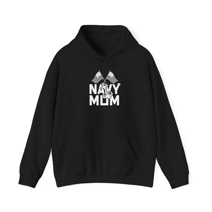 Mom's Hooded Sweatshirt – Navy Mom Design