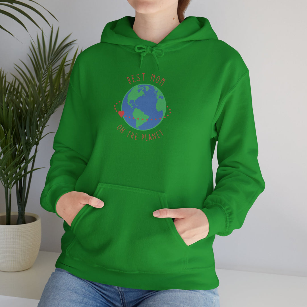 Mom's Hooded Sweatshirt – Best Mom on the Planet Design