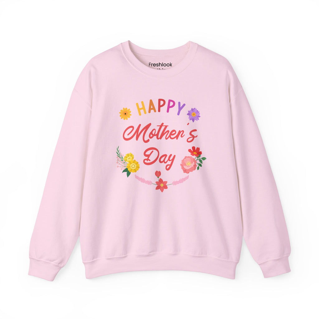 Mom's Sweatshirt - Happy Mother's Day Floral Design