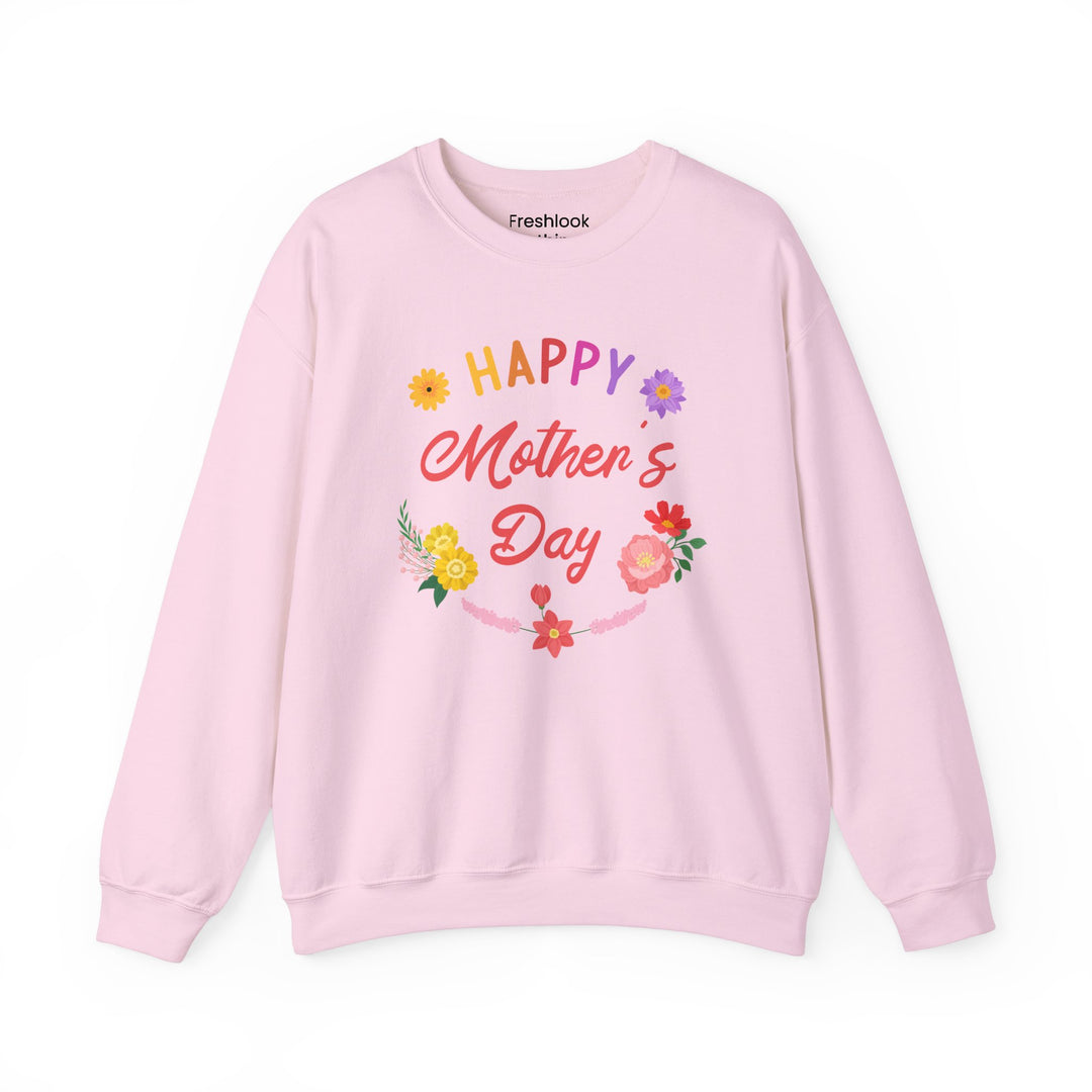 Mom's Sweatshirt - Happy Mother's Day Floral Design