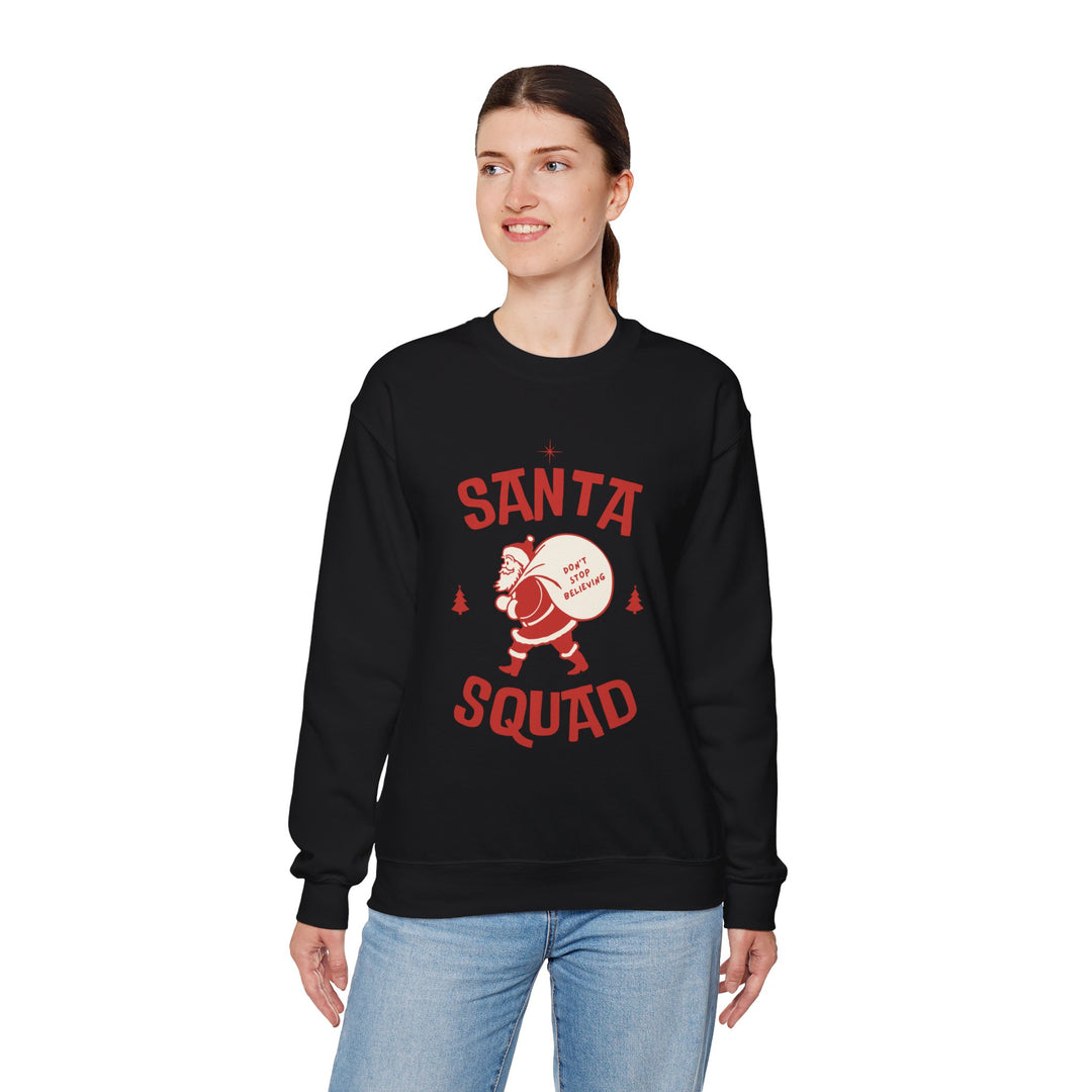 Santa Squad Sweatshirt — Retro Santa Holiday Crewneck
