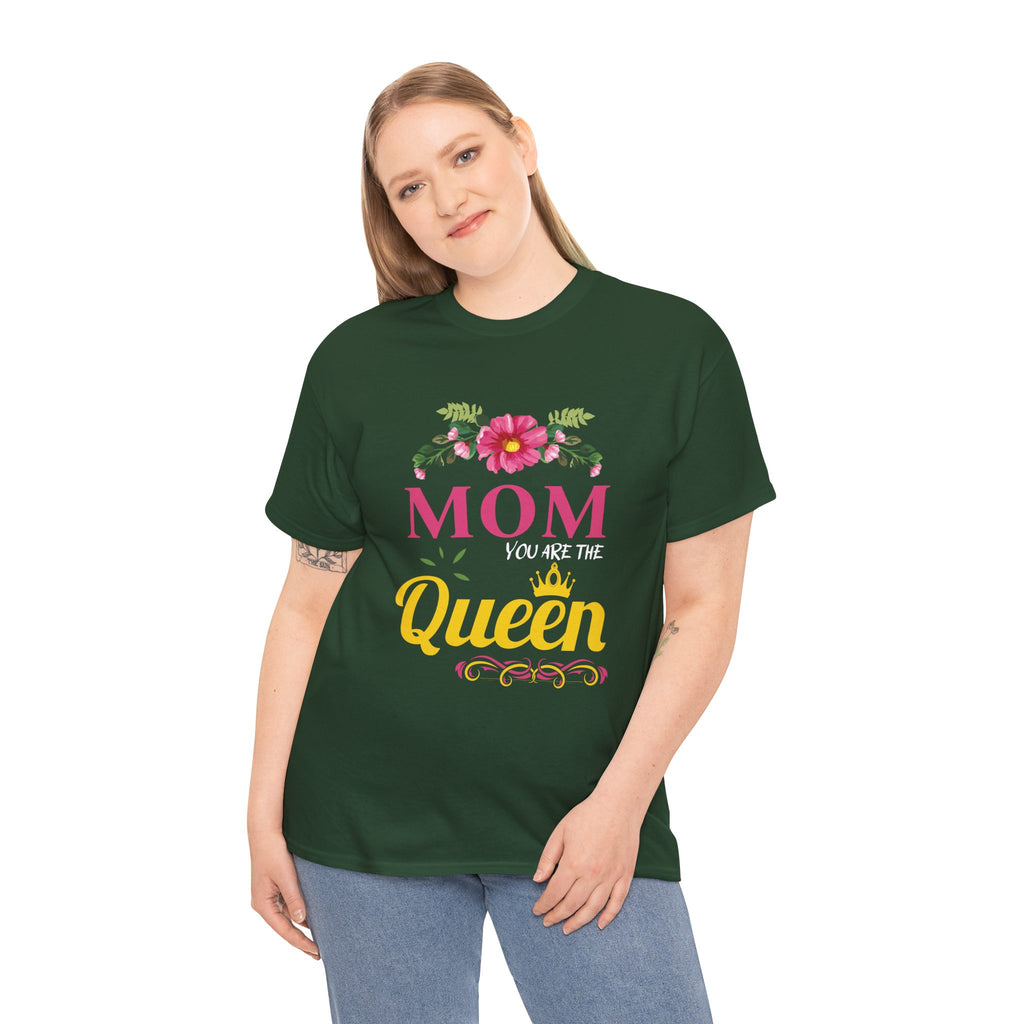 Mom T-Shirt – Mom You Are the Queen – Floral Design