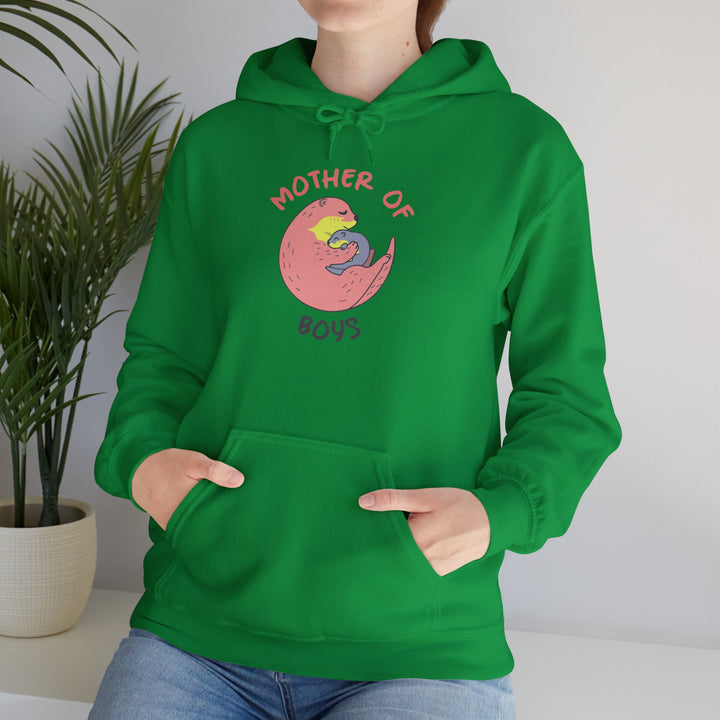 Mom's Unisex Hooded Sweatshirt – Mother of Boys Design