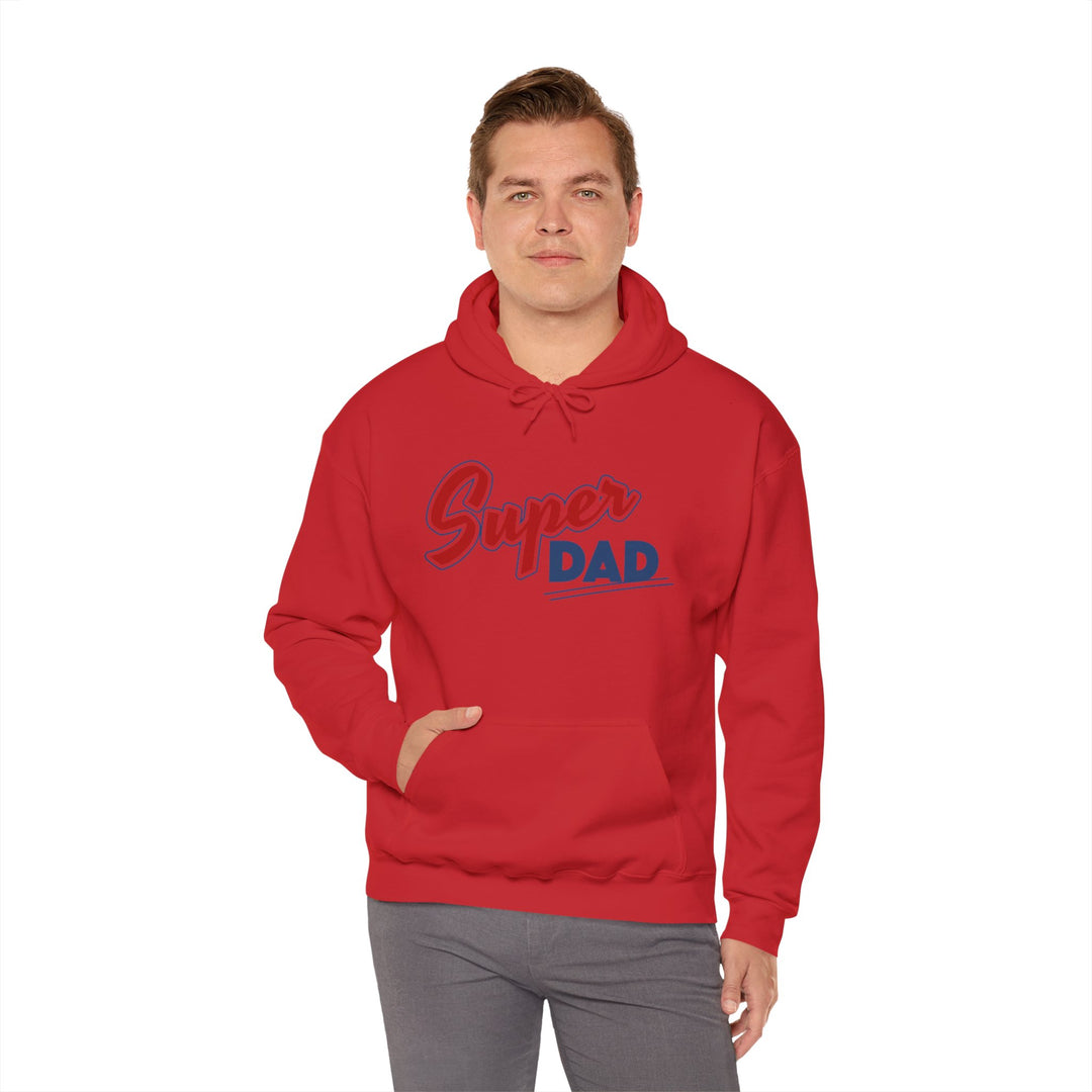 Dad’s Hooded Sweatshirt – Super Dad Unisex Hooded Design