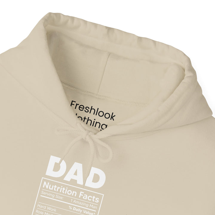 Dad’s Hooded Sweatshirt – Funny Dad Nutrition Facts Design