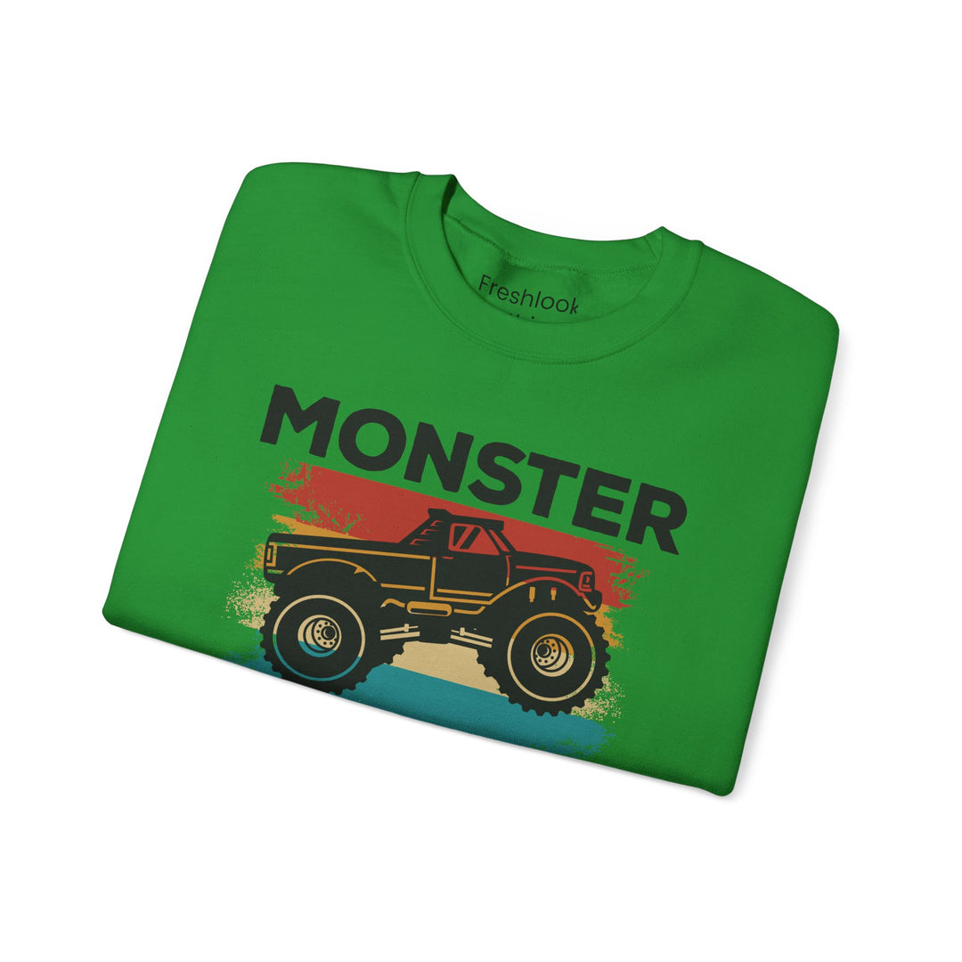 Dad’s Sweatshirt – Monster Truck Dad Design