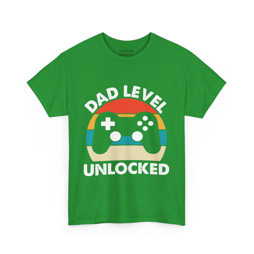 Dad's T-Shirt - Dad Level Unlocked Design