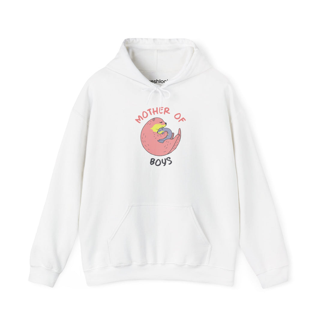 Mom's Unisex Hooded Sweatshirt - Mother of Boys Design