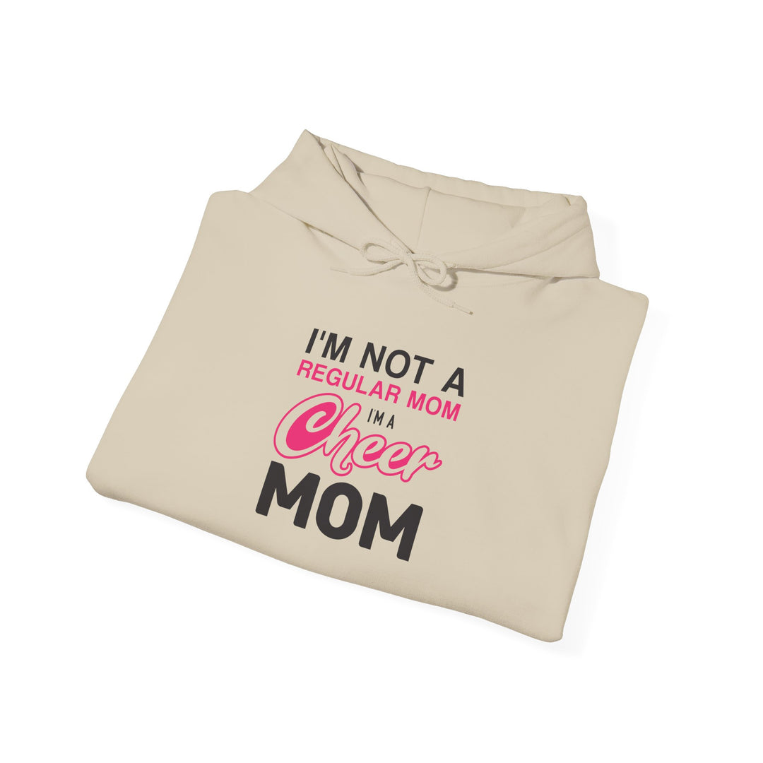 Mom's Unisex Hooded Sweatshirt - I'm Not a Regular Mom Design - Cheer Mom Hoodie