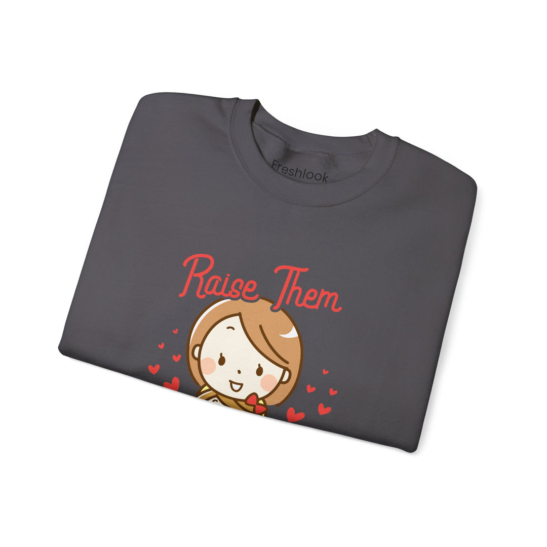 Mom's Sweatshirt - Raise Them Kind Design