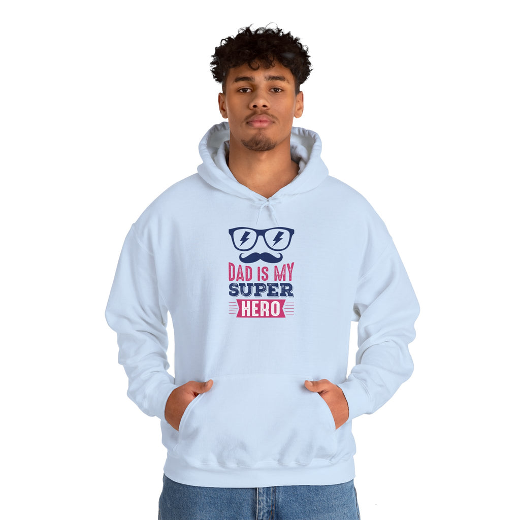 Dad’s Hooded Sweatshirt – Dad is My Superhero Design