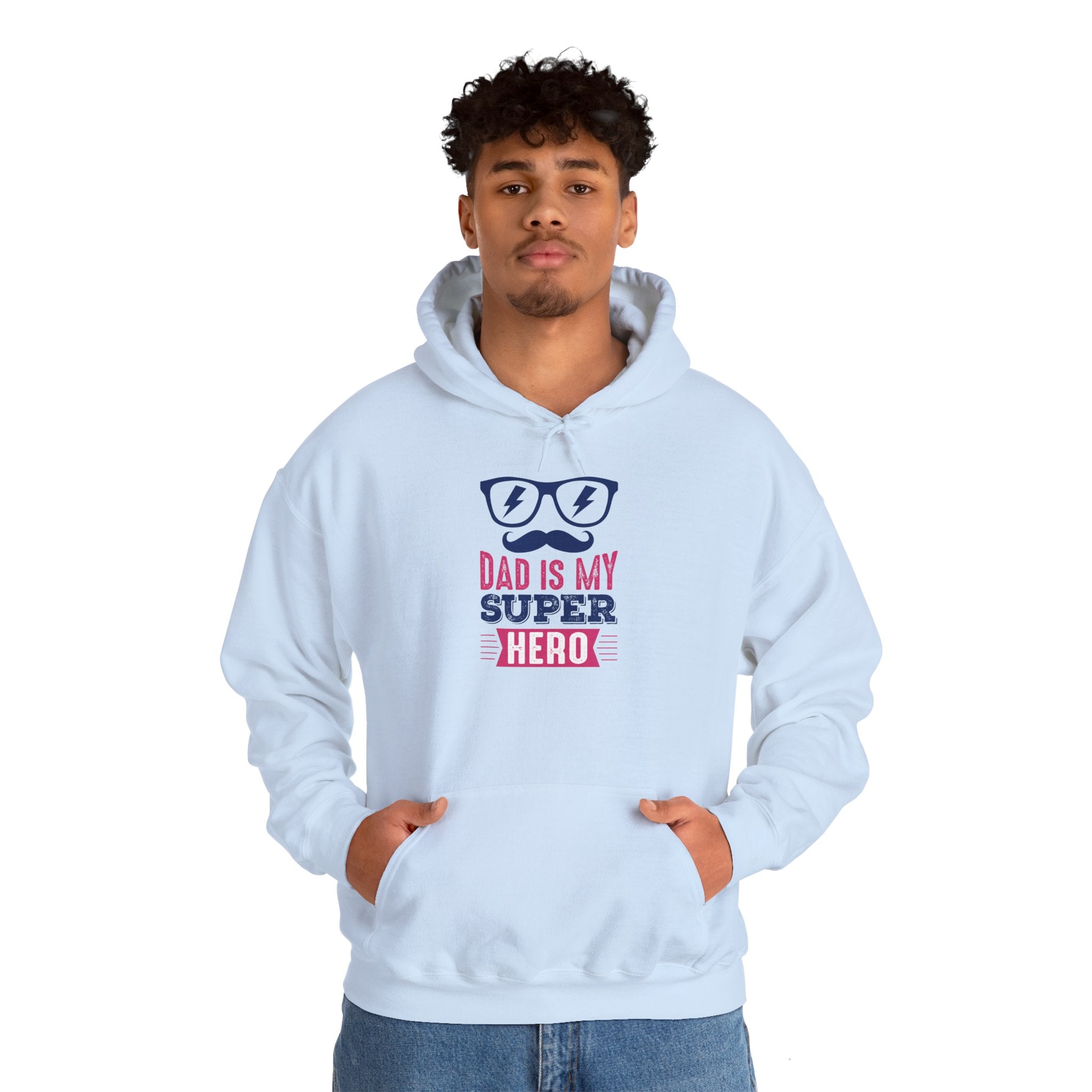 Dad’s Hooded Sweatshirt – Dad is My Superhero Design