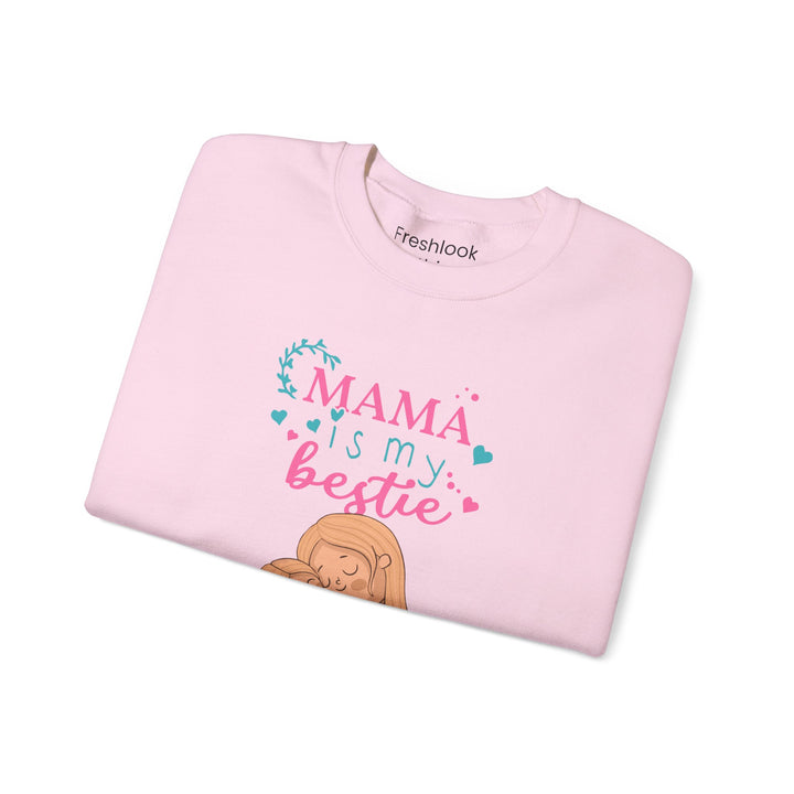 Mom's Sweatshirt - Mama Is My Bestie Design