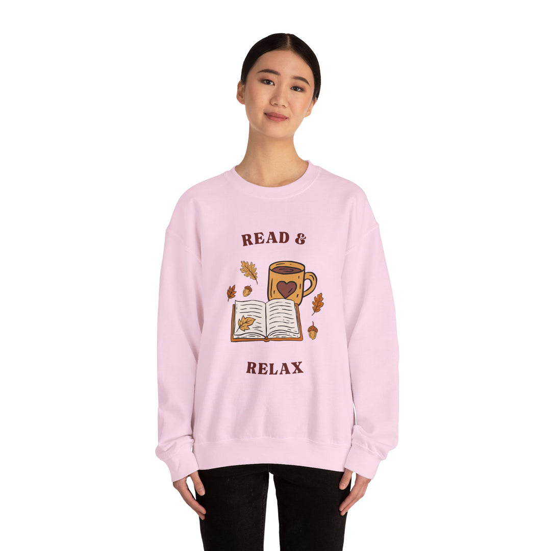Read & Relax Sweatshirt — Cozy Book Lover Crewneck