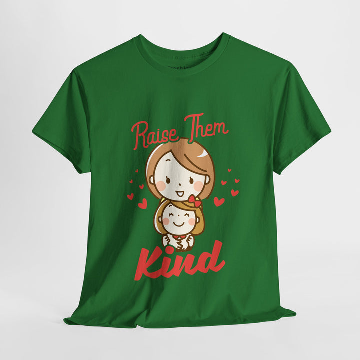 Mom’s T-shirt – Raise Them Kind - Sweet Family Love T-shirt Design