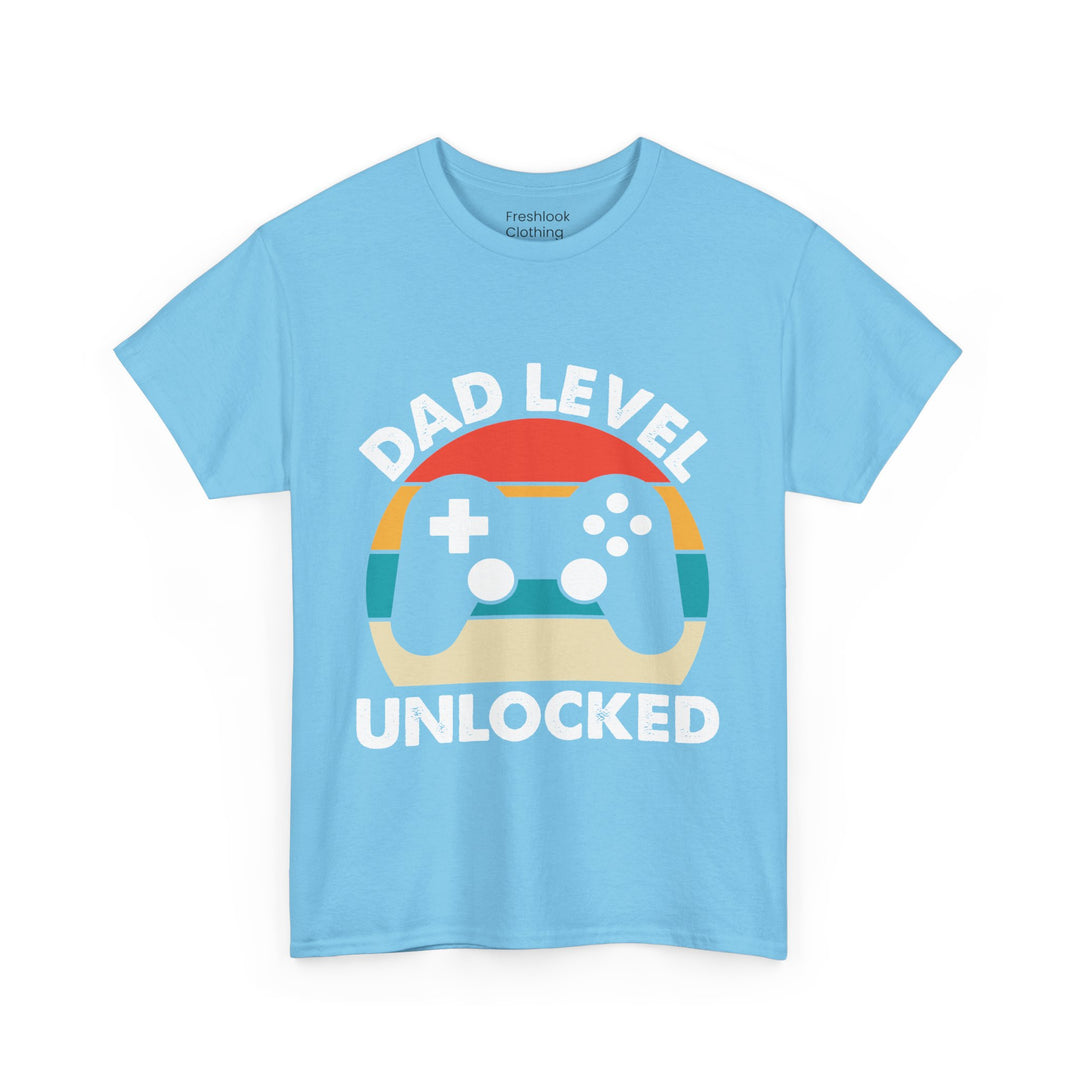 Dad's T-Shirt - Dad Level Unlocked Design