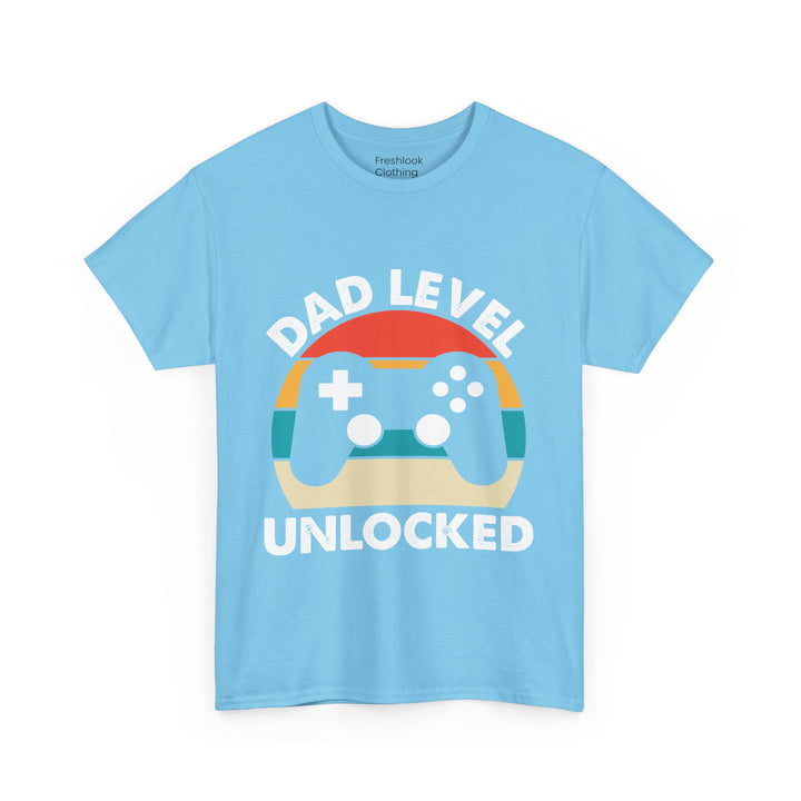 Dad's T-Shirt - Dad Level Unlocked Design