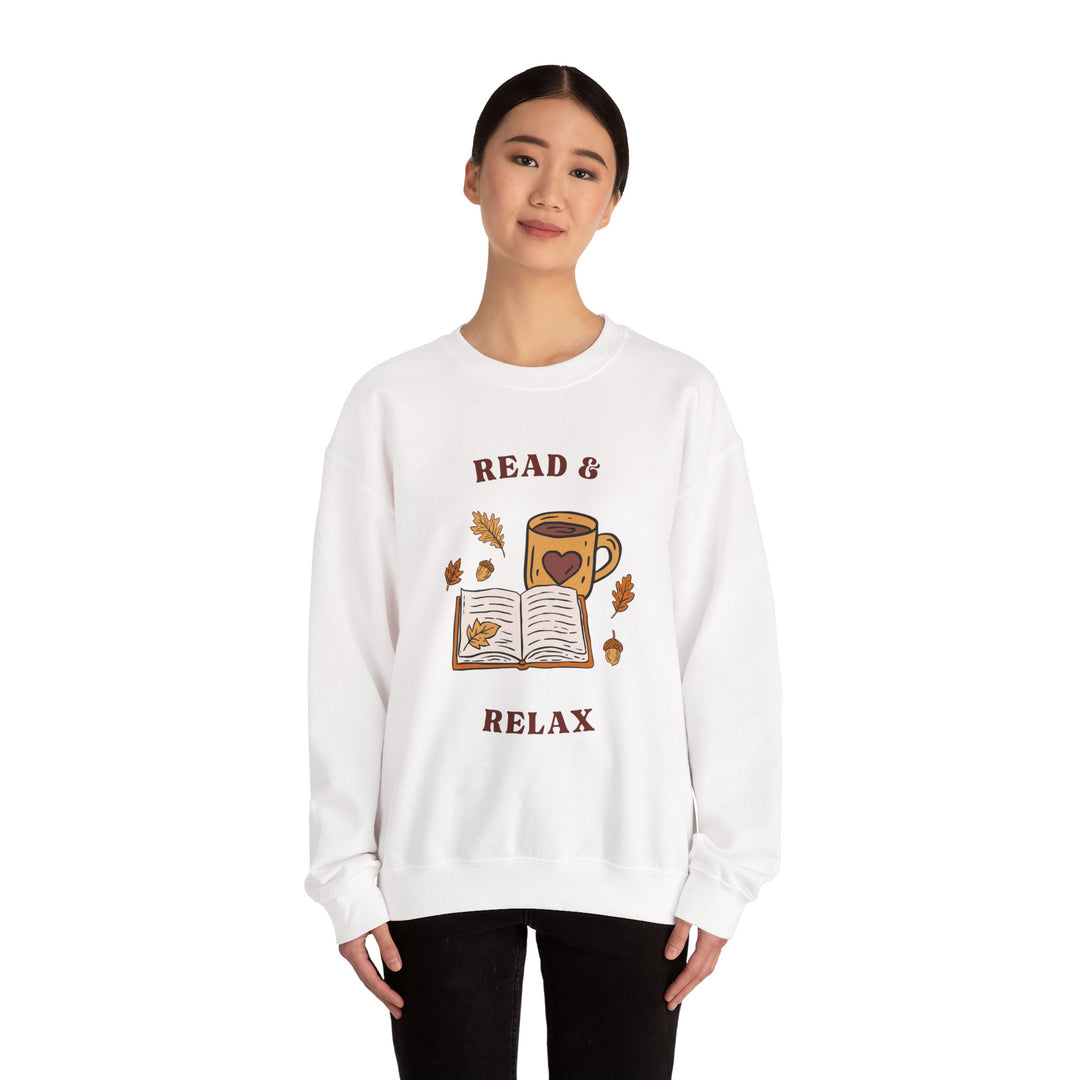 Read & Relax Sweatshirt — Cozy Book Lover Crewneck