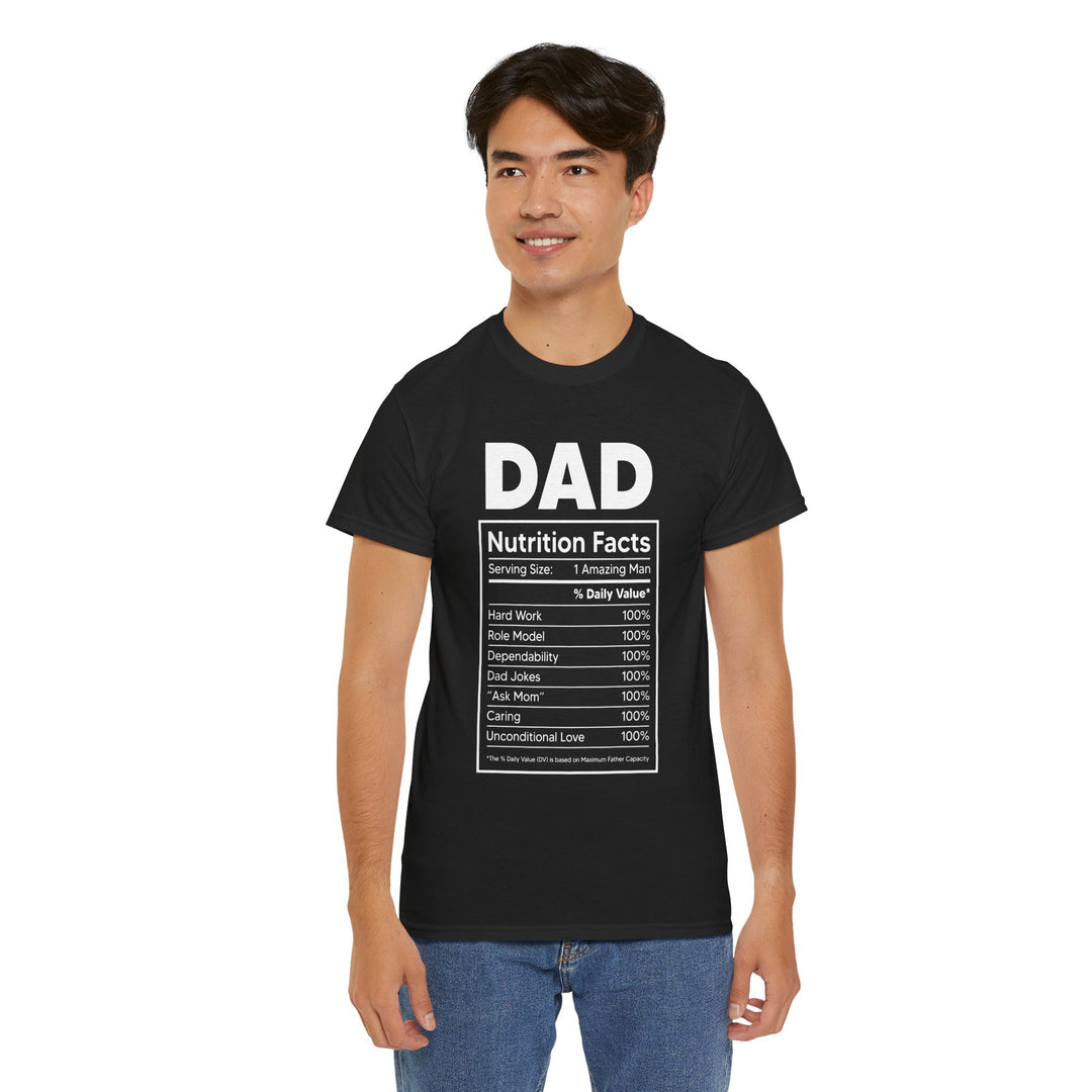 Dad's T-Shirt - Dad Nutrition Facts Design