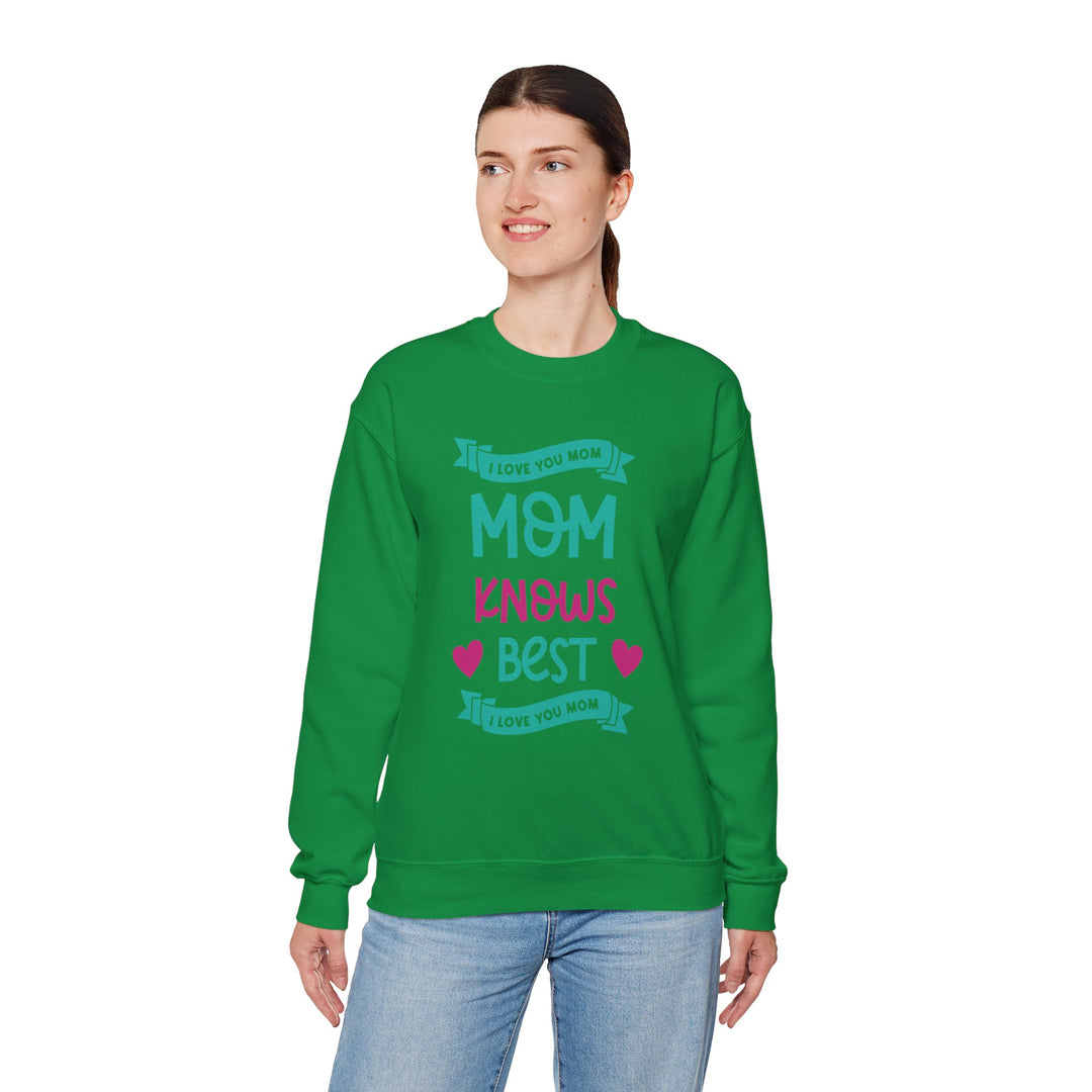 Mom's Sweatshirt - I Love You Mom Design