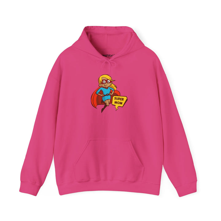 Mom's Unisex Hooded Sweatshirt - Super Mom Design