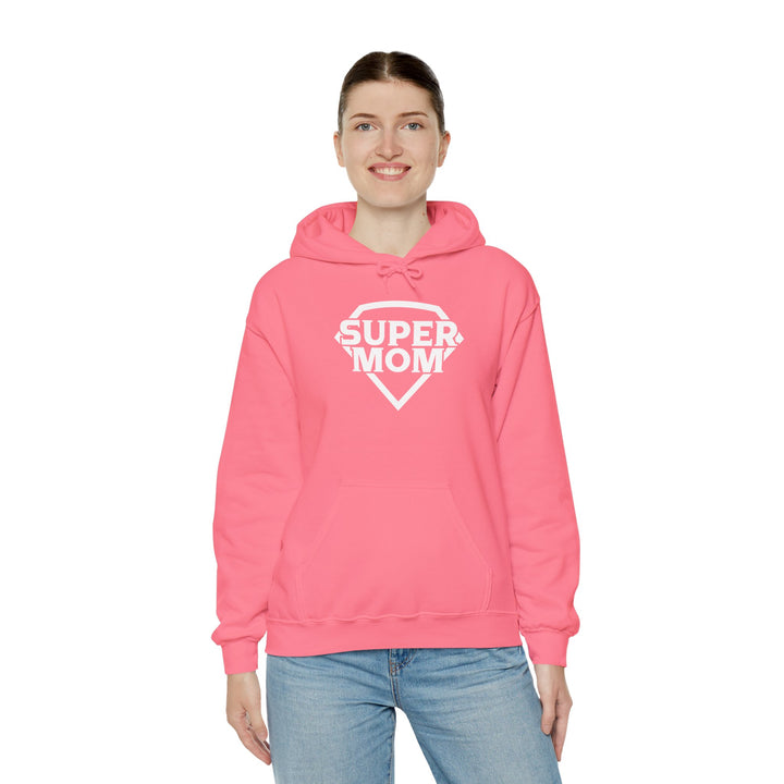 Mom's Unisex Hooded Sweatshirt - Super Mom Design