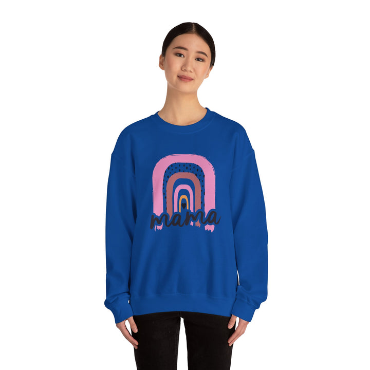 Mom's Sweatshirt - Mama Rainbow Design