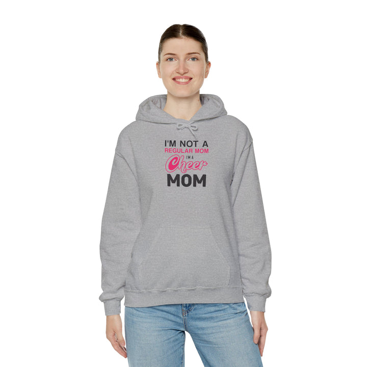 Mom's Unisex Hooded Sweatshirt - I'm Not a Regular Mom Design - Cheer Mom Hoodie