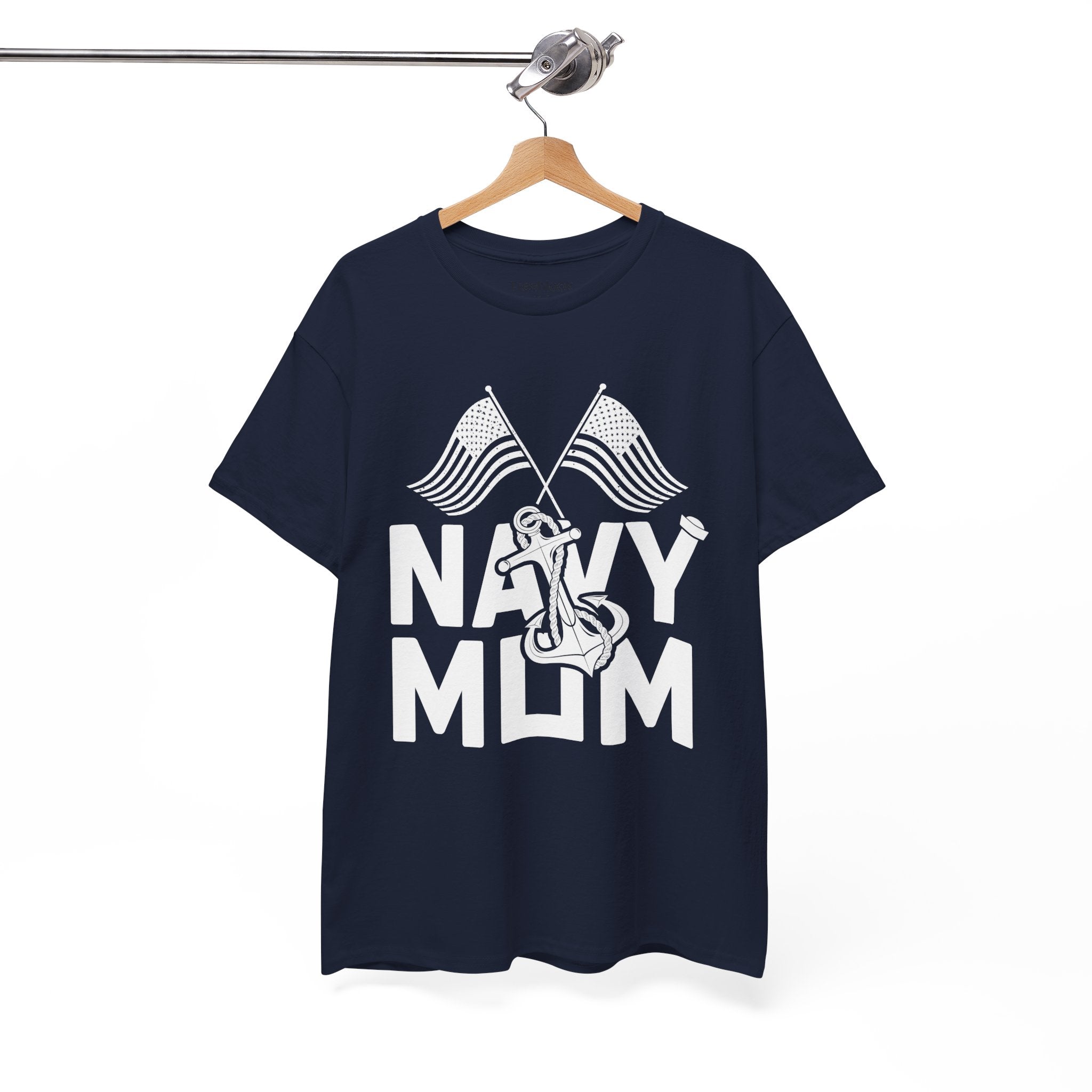 Mom T-Shirt – Navy Mom Design