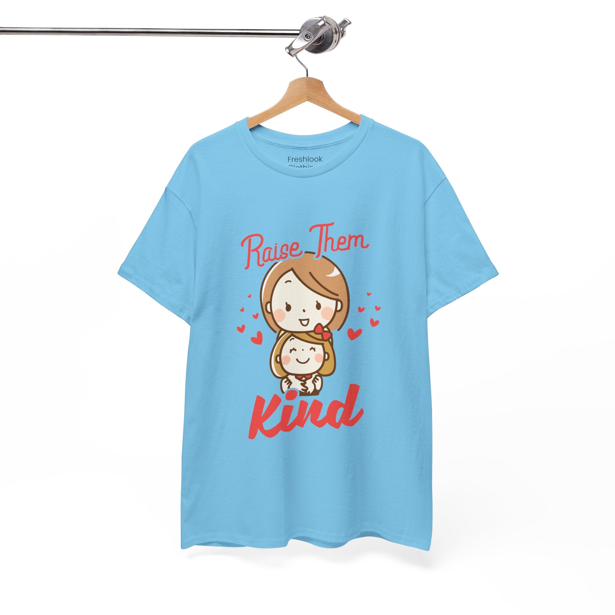 Mom T-Shirt – Raise Them Kind – Sweet Family Love Design