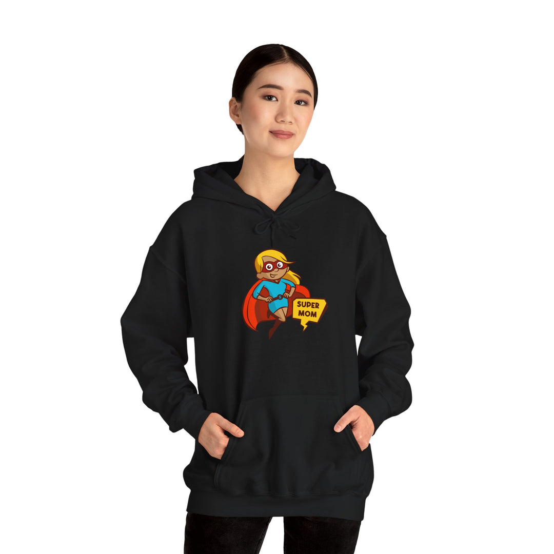 Mom's Unisex Hooded Sweatshirt - Super Mom Design