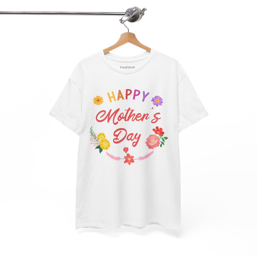 Mom T-Shirt - Happy Mother's Day Floral Design