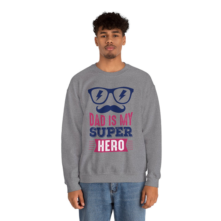 Dad’s Sweatshirt – Dad Is My Superhero Design