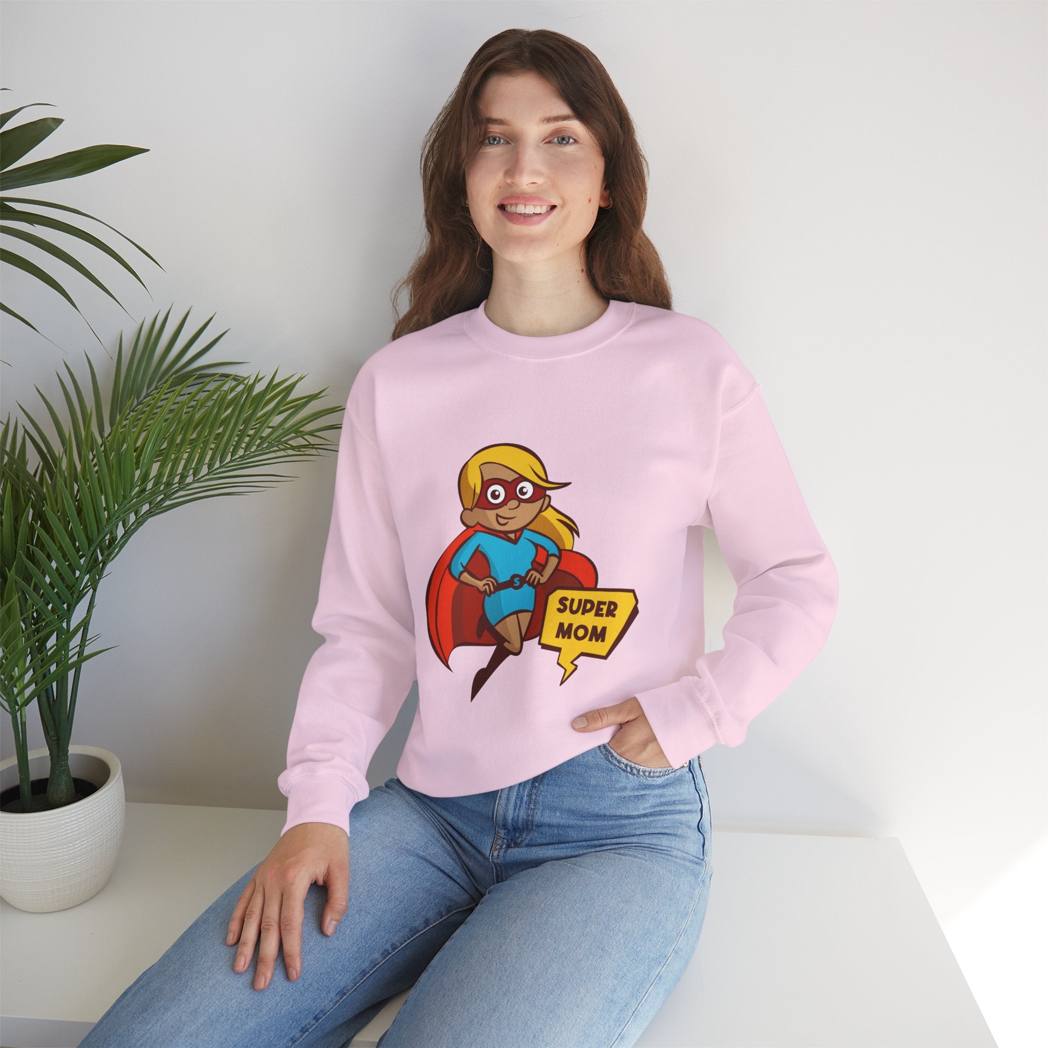 Mom Sweatshirt - Super Mom Design