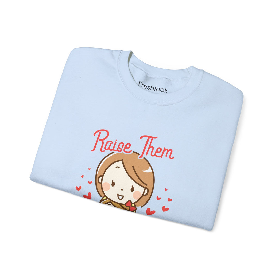 Mom's Sweatshirt - Raise Them Kind Design