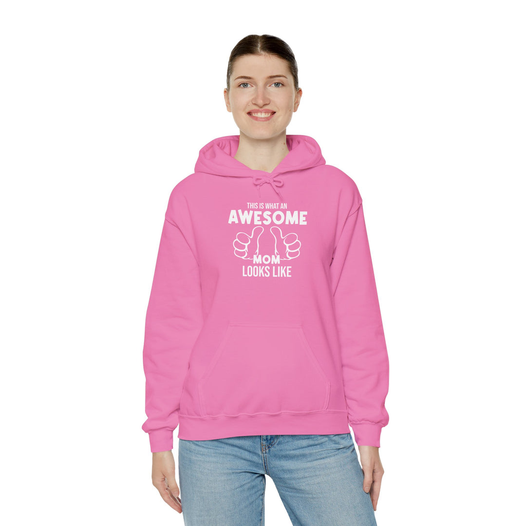 Mom's Unisex Hooded Sweatshirt  - Awesome Mom - Comfortable Awesome Mom Hoodie for Family Time