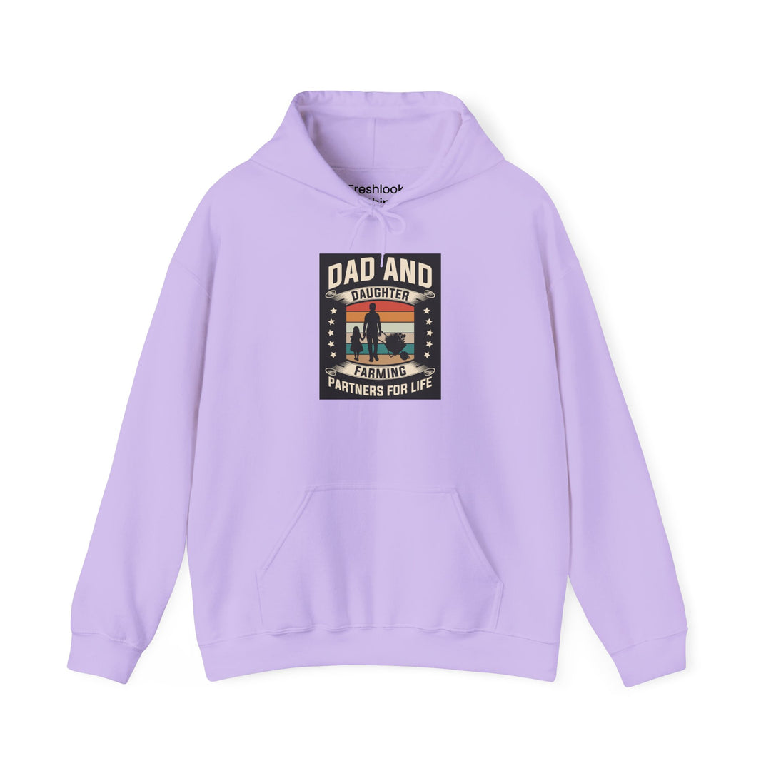 Dad’s Hooded Sweatshirt – Dad and Daughter Farming Partners For Life Design