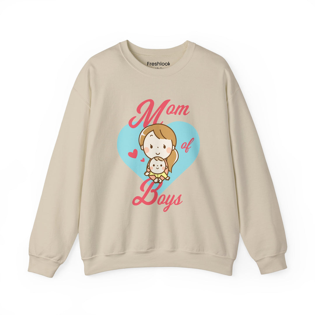 Mom's Sweatshirt - Mom of Boys Design