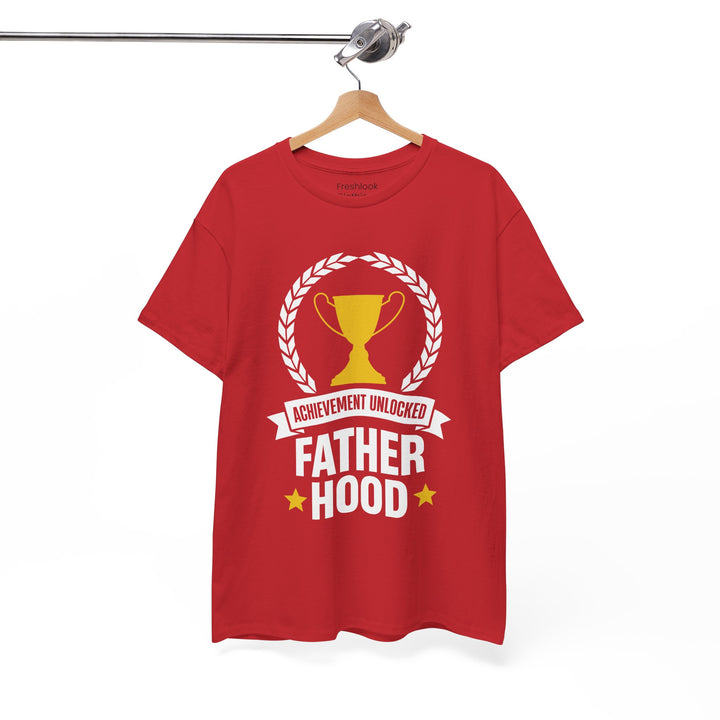 Dad's T-Shirt - Achievement Unlocked Fatherhood Design