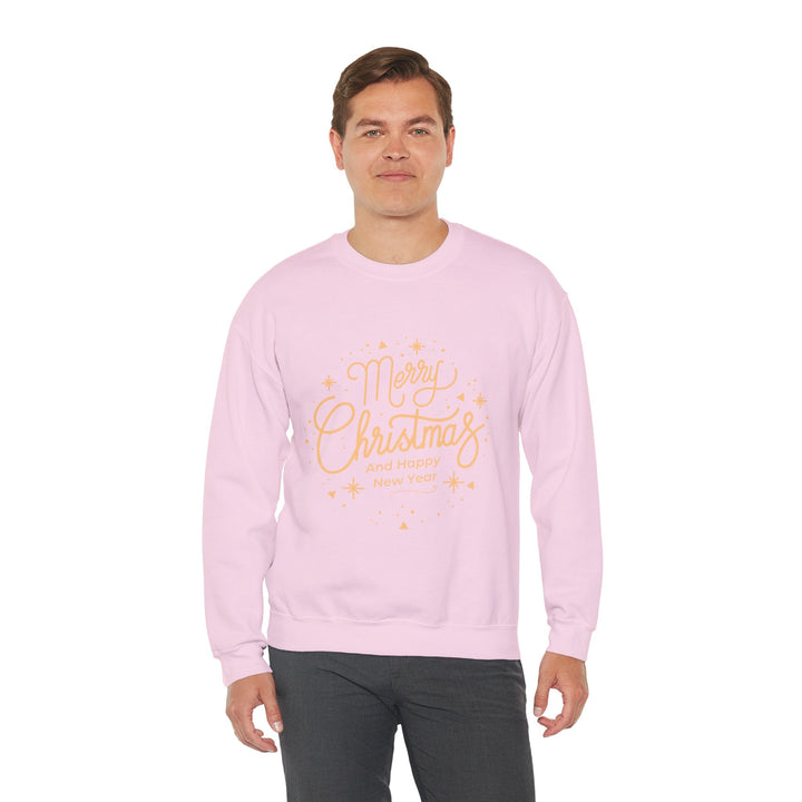 Merry Christmas Crewneck Sweatshirt — Gold Script Holiday Sweater