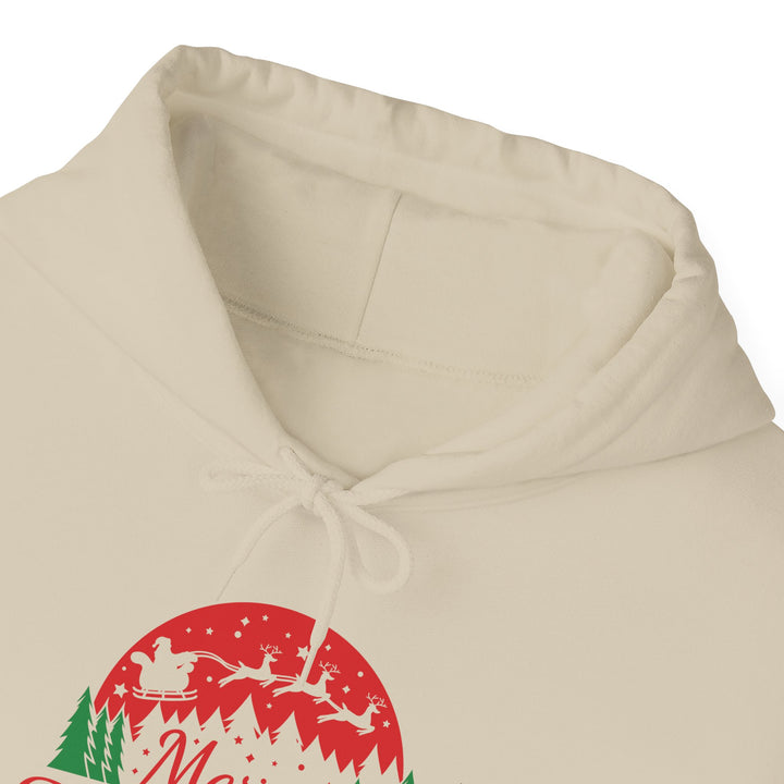 Merry Christmas Hoodie - Festive Red & Green Holiday Sweatshirt