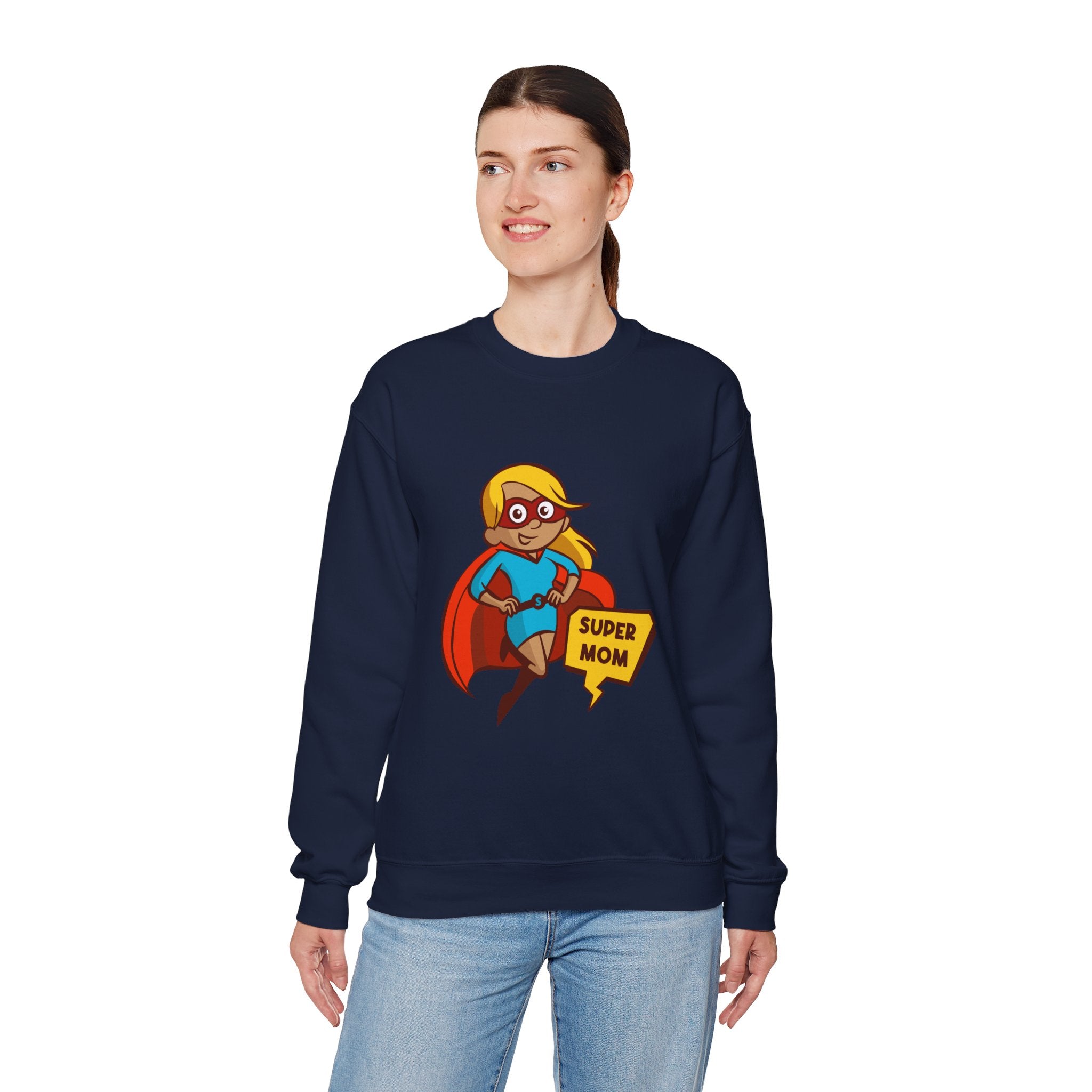 Mom Sweatshirt - Super Mom Design