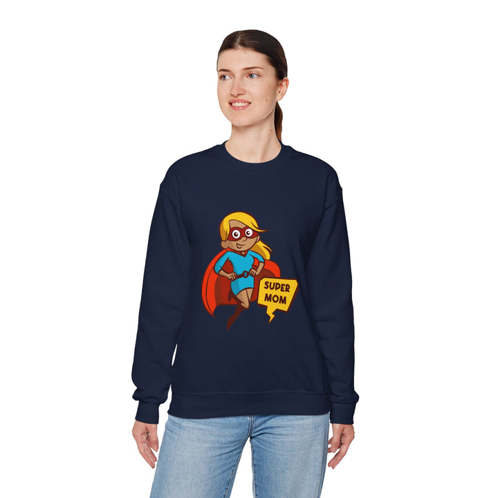 Mom's Sweatshirt - Super Mom - Perfect Gift for Mother's Day Design