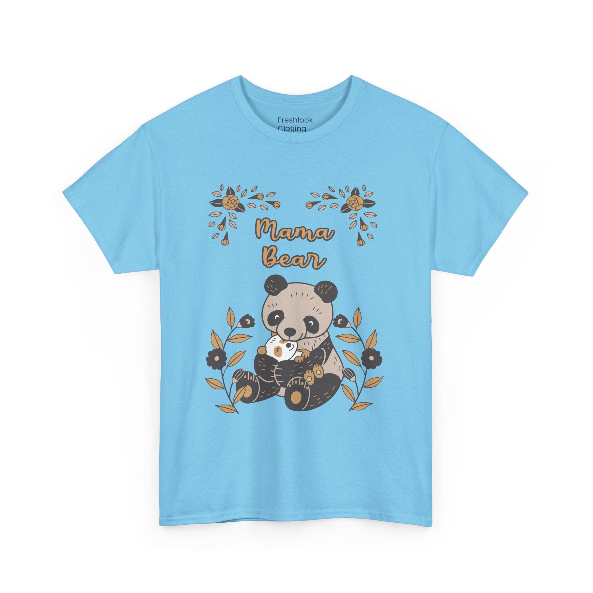 Mom T-Shirt - Mama Bear with Cute Panda Design